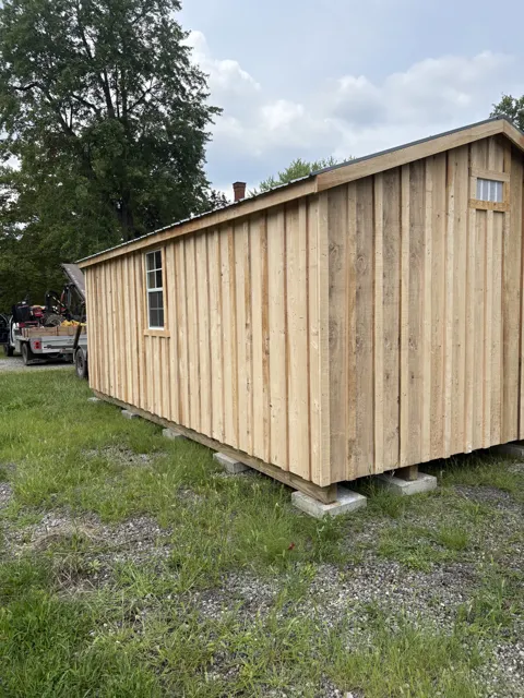 Past shed delivery and placement — photo 17