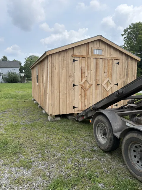Past shed delivery and placement — photo 19
