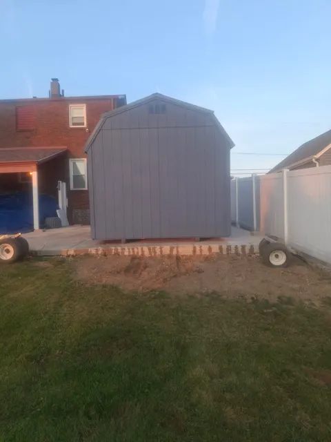 Past shed delivery and placement — photo 44