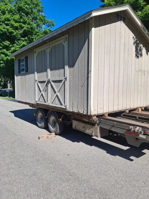 Past shed delivery and placement — photo 54