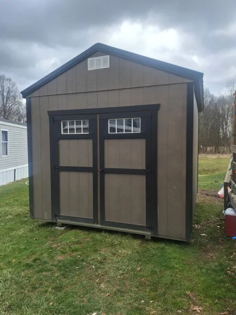 Past shed delivery and placement — photo 64