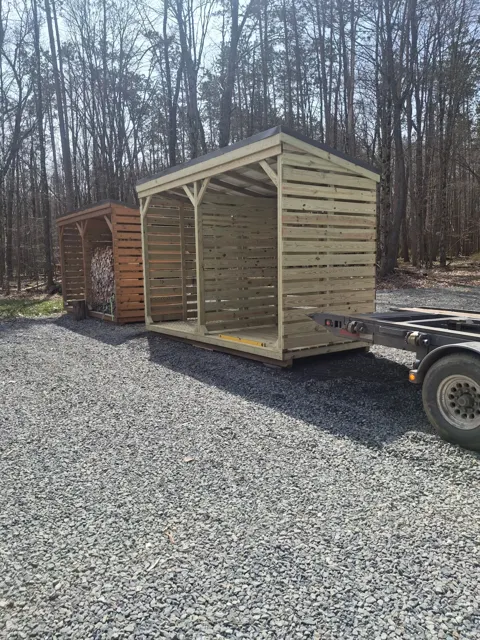 Past shed delivery and placement — photo 66