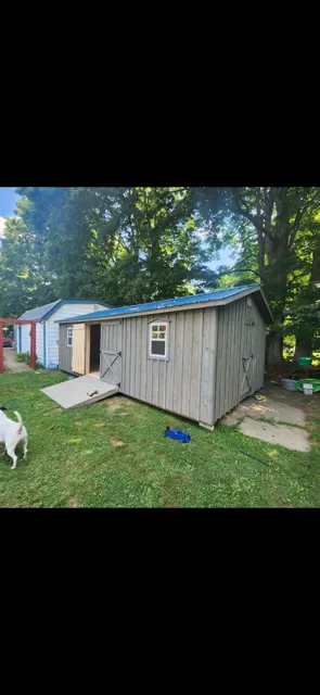 Past shed delivery and placement — photo 71