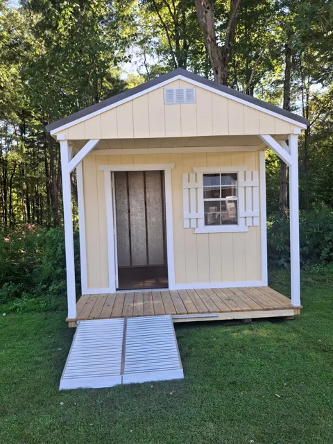 Past shed delivery and placement — photo 73
