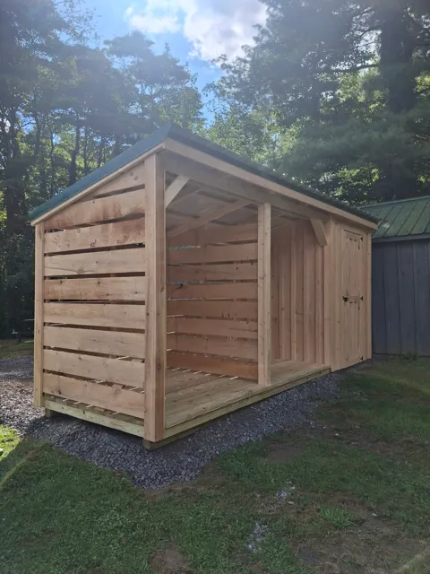 Past shed delivery and placement — photo 75