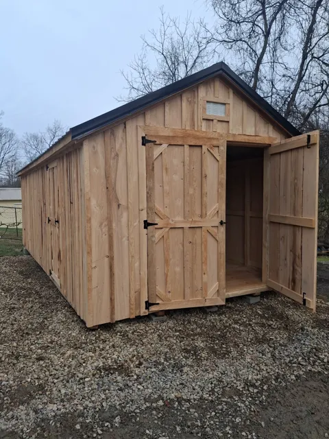Past shed delivery and placement — photo 101