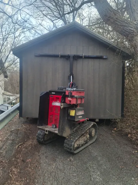 Past shed delivery and placement — photo 111