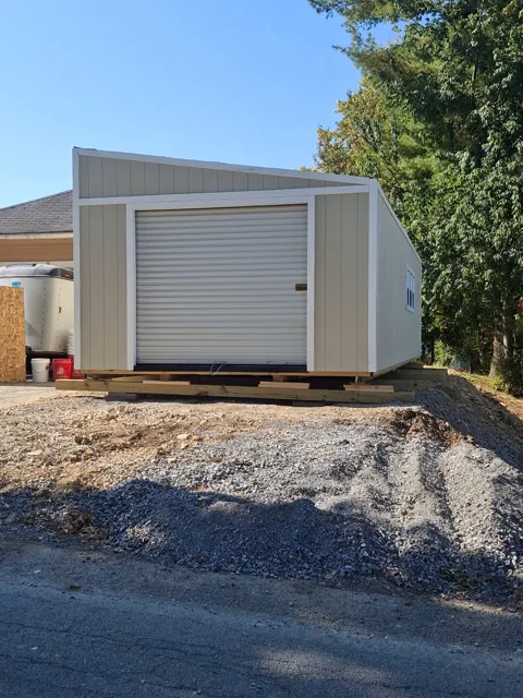 Past shed delivery and placement — photo 6